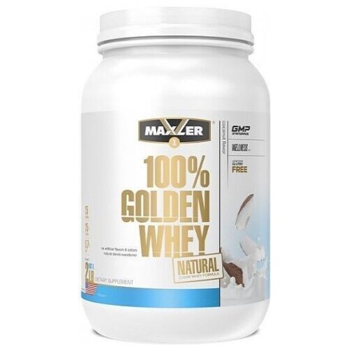 фото Протеин сывороточный maxler golden whey natural (907 г) кокос