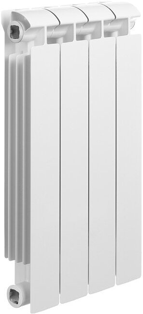 Радиатор биметаллический Global Style Extra 500 мм 4 секции 1" боковое подключение белый