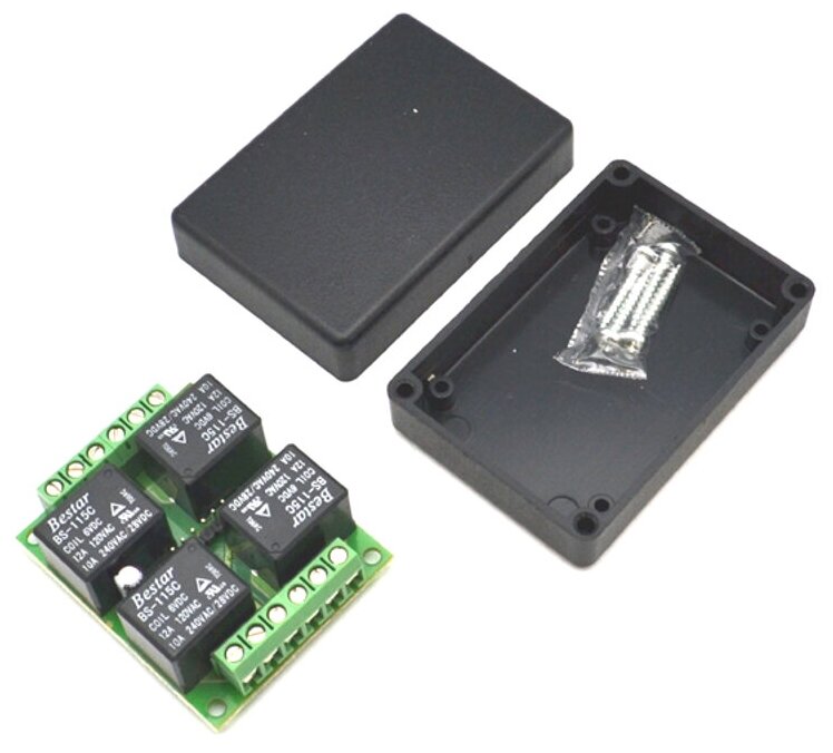 фото Модуль силовое реле 5В, 4 канала электромеханическое, 10А 250В, совместим с Arduino и Raspberry pi, MP701 Мастер Кит