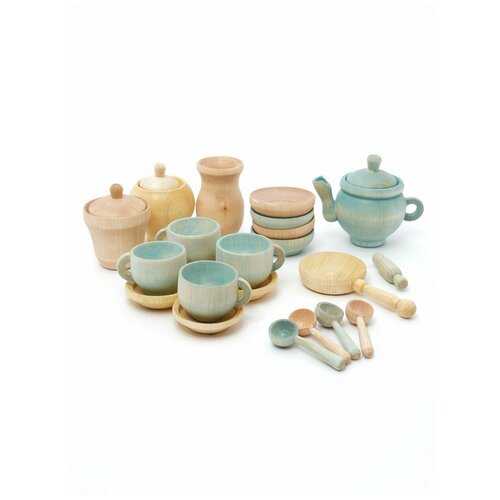 Деревянная игрушечная посуда