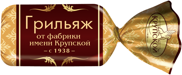 Конфеты Грильяж от фабрики имени Крупской, на основе арахиса, фундука и жженого сахара, 1 кг - фотография № 2