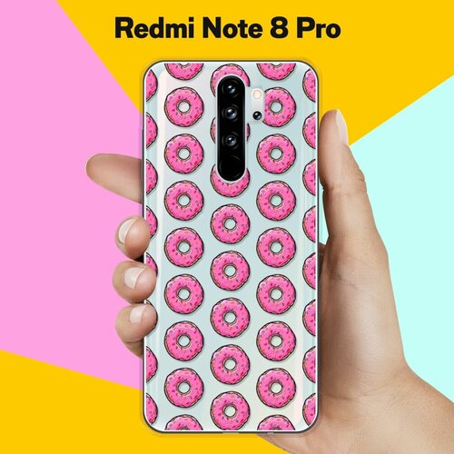 Силиконовый чехол Пончики на Xiaomi Redmi Note 8 Pro силиконовый чехол на xiaomi redmi 8 сяоми редми 8 с 3d принтом indifference прозрачный