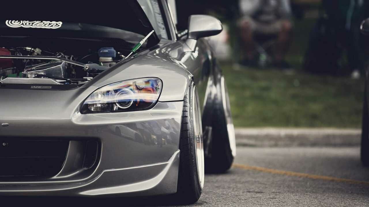 Картина на холсте 60x110 Альянс Лес "Honda JDM S2000 Stance" на подрамнике / интерьер/ декор