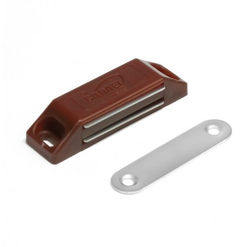 Магнит мебельный M002BR 60х13 средний коричневый 50 штук 1637₽