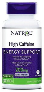 Фото 2340 Natrol High Caffeine Кофеин 200 мг 100 таб.