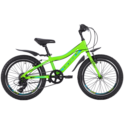 Велосипед детский Dewolf Ridly JR 20 (2021), OSO, неон лайм/светло-голубой/черный
