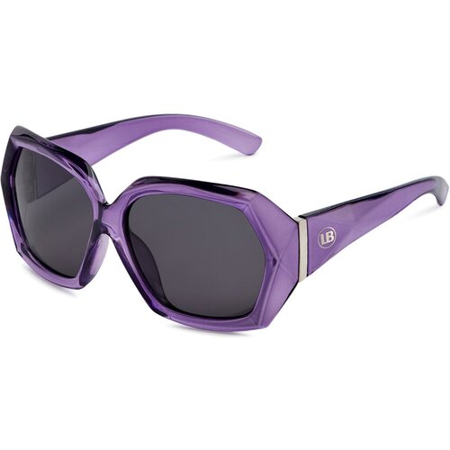 фото Солнцезащитные очки labbra, квадратные, с защитой от уф, поляризационные, для женщин, фиолетовый