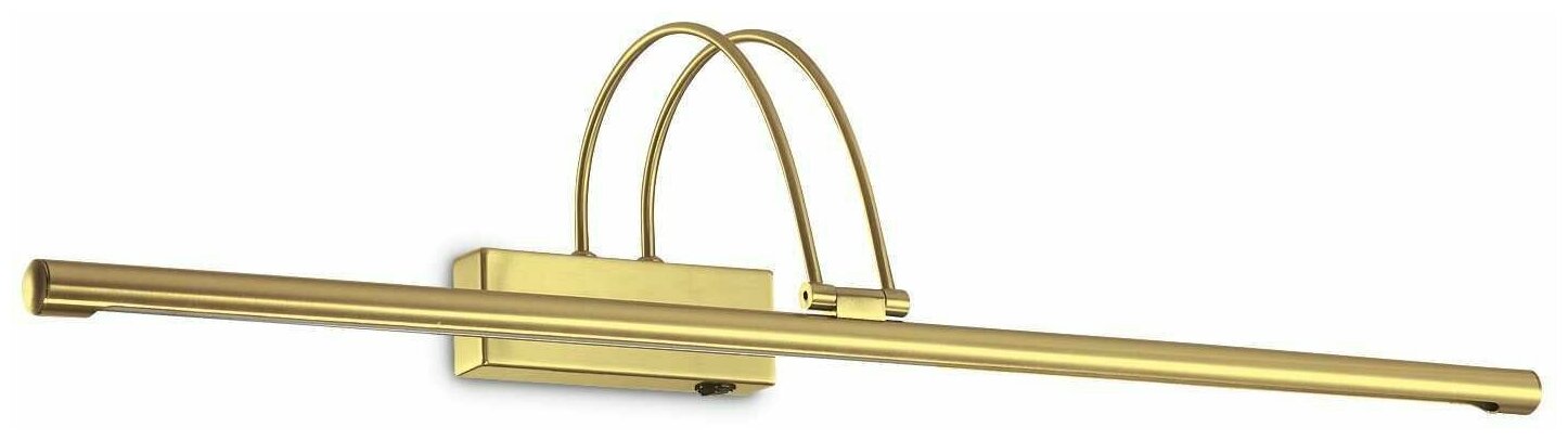 Подсветка для зеркала ideal lux Bow AP L76см 8Вт 860Лм 3000К IP20 LED 230В Латунь Выключатель 121130.