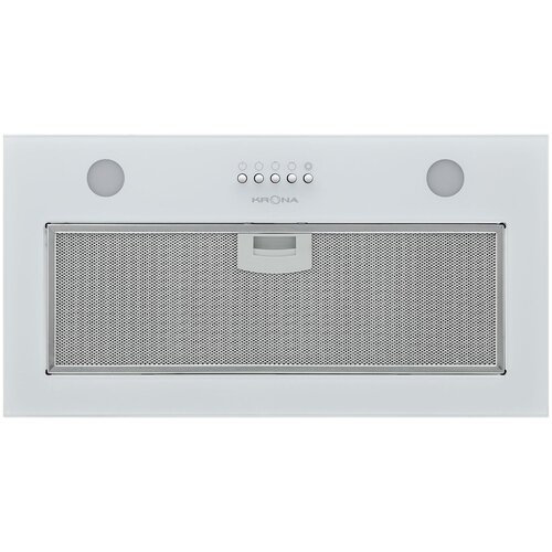 Встраиваемая вытяжка Krona Luisa 600 Glass White PB управление кнопочное белый 1617000₽