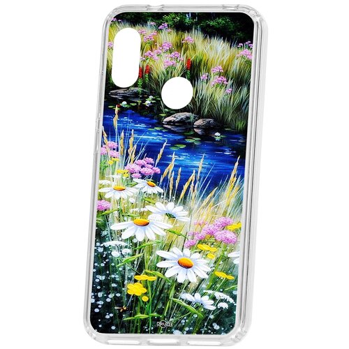 фото Чехол на xiaomi redmi 6 pro kruche print ромашки у ручья кruче
