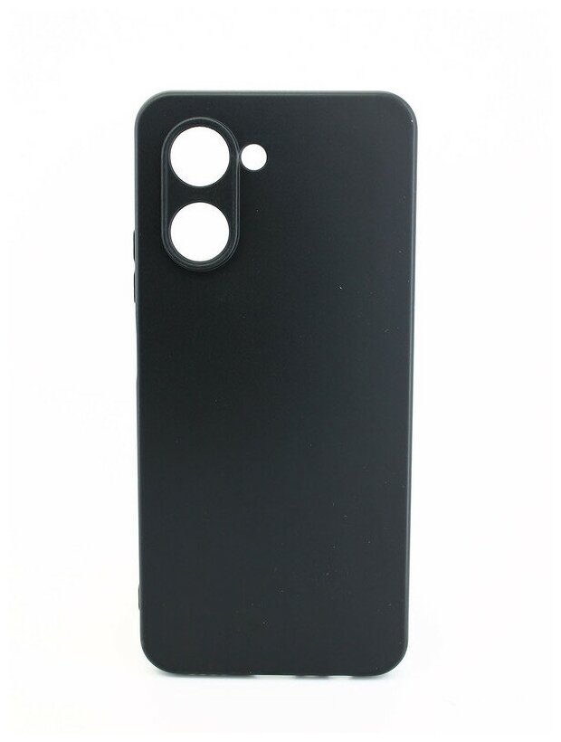Чехол силиконовый матовый для realme C33, с защитой камеры, черный