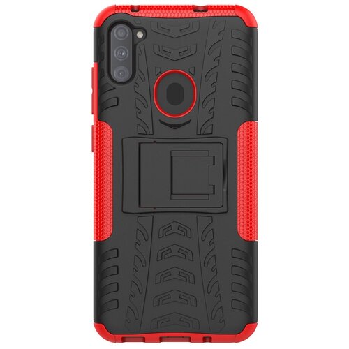 фото Чехол-бампер mypads для samsung galaxy a11 sm-a115f (2020) противоударный усиленный ударопрочный красный