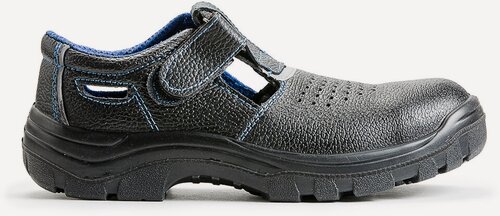 Изображение товара Кожаные летние открытые полуботинки-сандалии c металлическим подноском (размер 42)