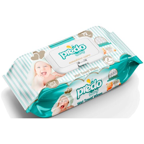 Влажные салфетки Predo Baby 72 шт. влажные салфетки predo baby пластиковая крышка 72 шт