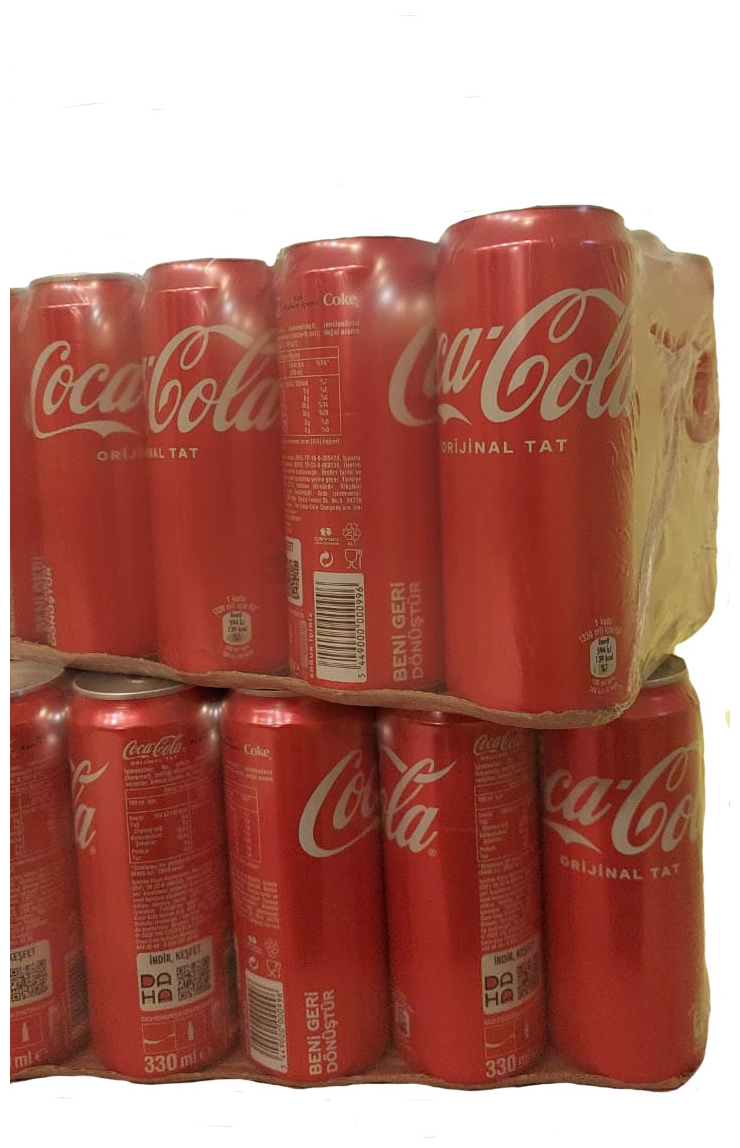 Coca Cola Турция ORIJINAL TAT , жестяная банка 0,33 мл, в упаковке по 24 банки - фотография № 3