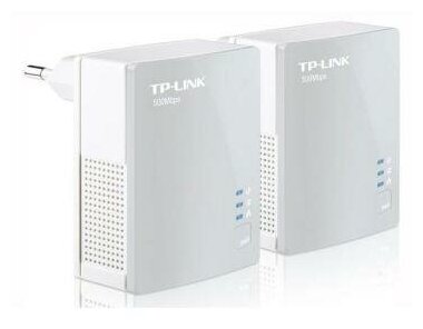 Комплект адаптеров Powerline TP-LINK TL-PA4010KIT 10/100Mbps 500Mbps