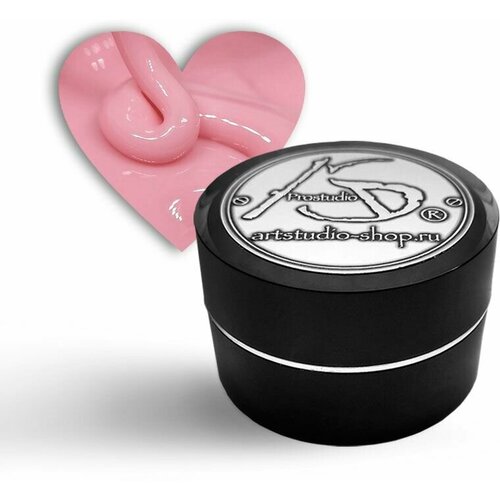 AS Artstudio камуфлирующий гель для наращивания средней вязкости TRIO A-07, темно - розовый, 50 мл