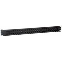 Патч-панель Exegate EPPHD-19-48-8P8C-C6-110D, 19", UTP, 48 port, cat.6, dual IDC, 1U, RoHS, Black