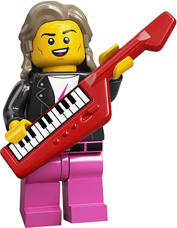 Конструктор LEGO Minifigures Series #20 71027-14 Музыкант из 80-х / 80s Musician (col20-14)