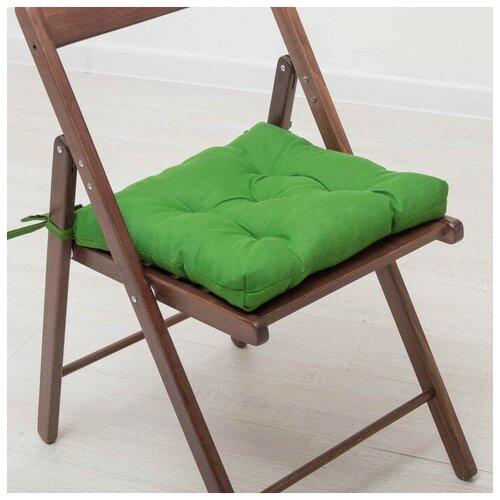 фото Набор подушек для стула 35х35 см 2шт, цв темно-зеленый, бязь, холлофайбер 3571609 адель