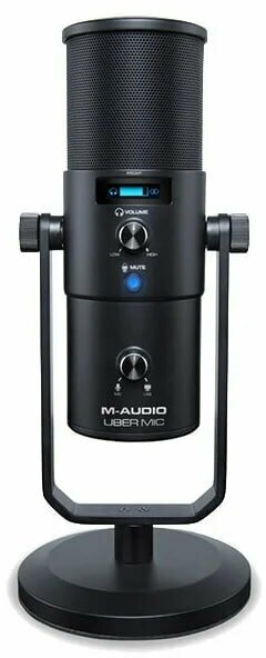 Микрофон проводной M-Audio Uber Mic, разъем: USB, черный