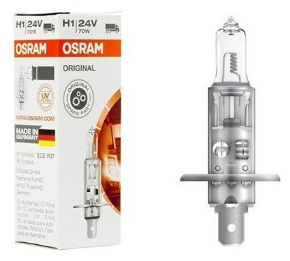 Лампа автомобильная галогенная OSRAM Original Line 64155 H1 70W P14,5s 3200K 1 шт. - фотография № 4