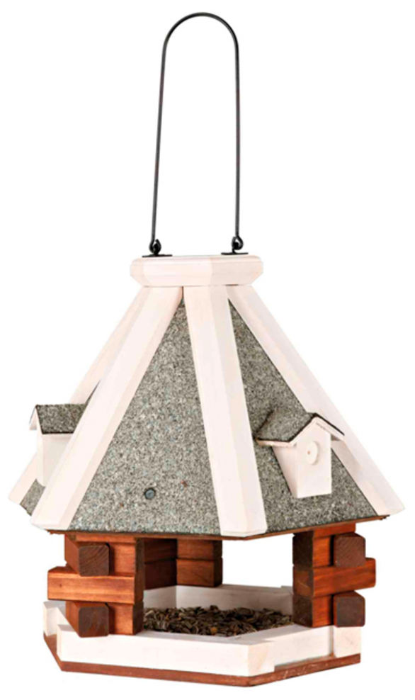 Подвесная деревянная кормушка для птиц, диаметр 36х35 см, Trixie 5577