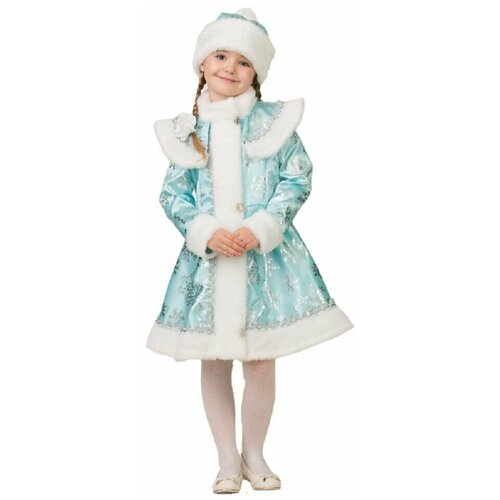 Карнавальный костюм Батик Снегурочка снежинка (бирюзовая) новогодний подарок подари снегурочка бирюзовая 650 г