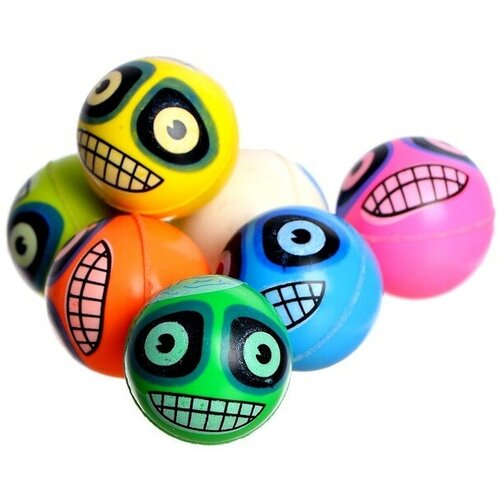 Мяч каучук «Монстрик», цвета микс(100 шт.) мяч каучук монстрик цвета микс