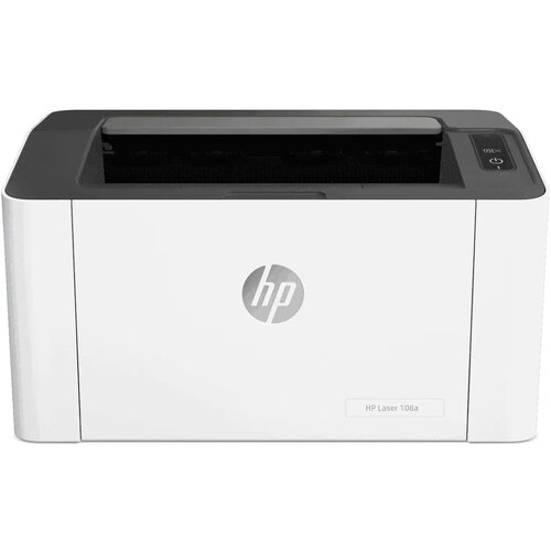 Принтер лазерный HP LaserJet 108a 4ZB79A белый - черно-белая печать A4 1200x1200 dpi чб - 21 стрмин A4 USB 1942800₽