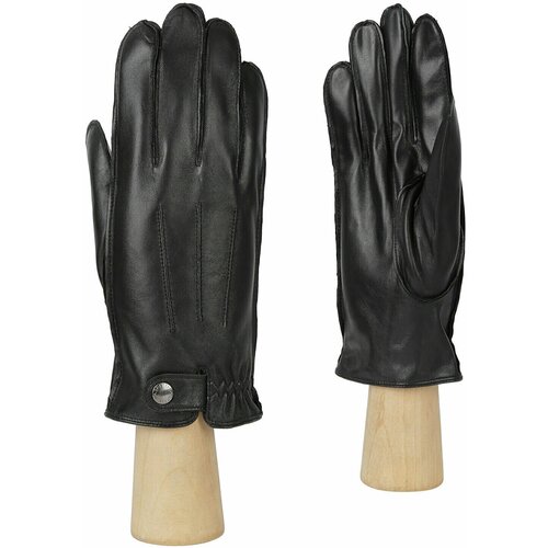 фото Мужские перчатки из натуральной кожи с утепленной подкладкой fabretti, размер 10