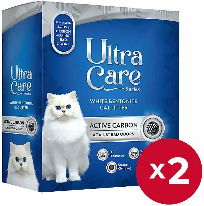 Ultra Care Active Carbon комкующийся наполнитель для кошачьего туалета с активированным углем