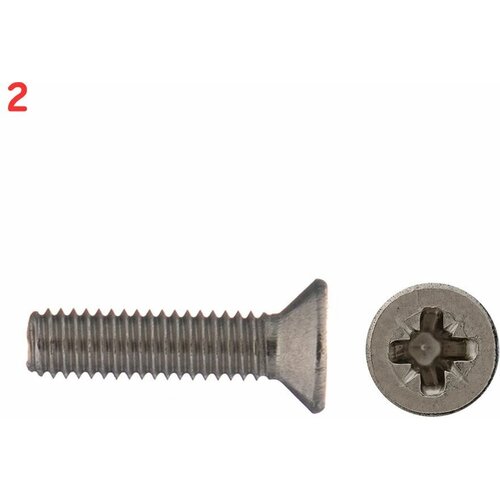 Винт нержавеющая сталь M3x12 мм DIN 965 потайная головка (10 шт.) (2 шт.)
