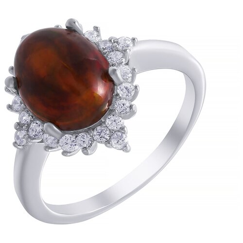 фото Кольцо из серебра 925 пробы с опалами и фианитами sm-021-ko-op-003-wg element47