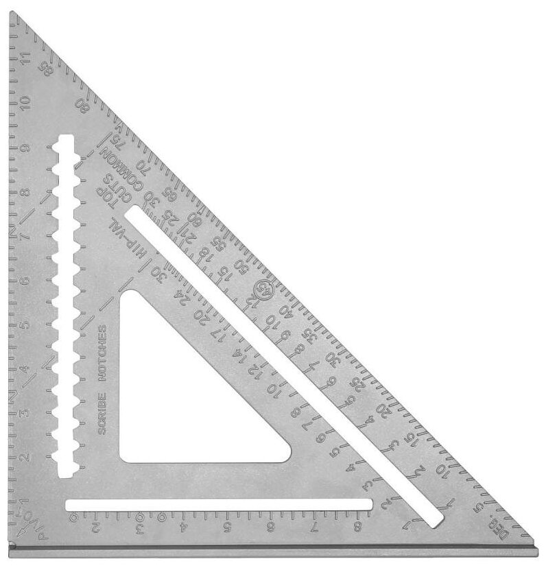 Алюминиевая треугольная линейка DEKO DKM305-430-305, 041-0261