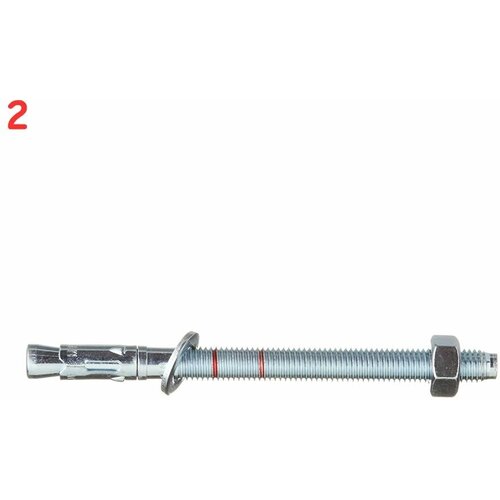 Анкер клиновой Tecfi ZJE ZN для бетона 12х160/68 мм (4 шт.) (2 шт.)