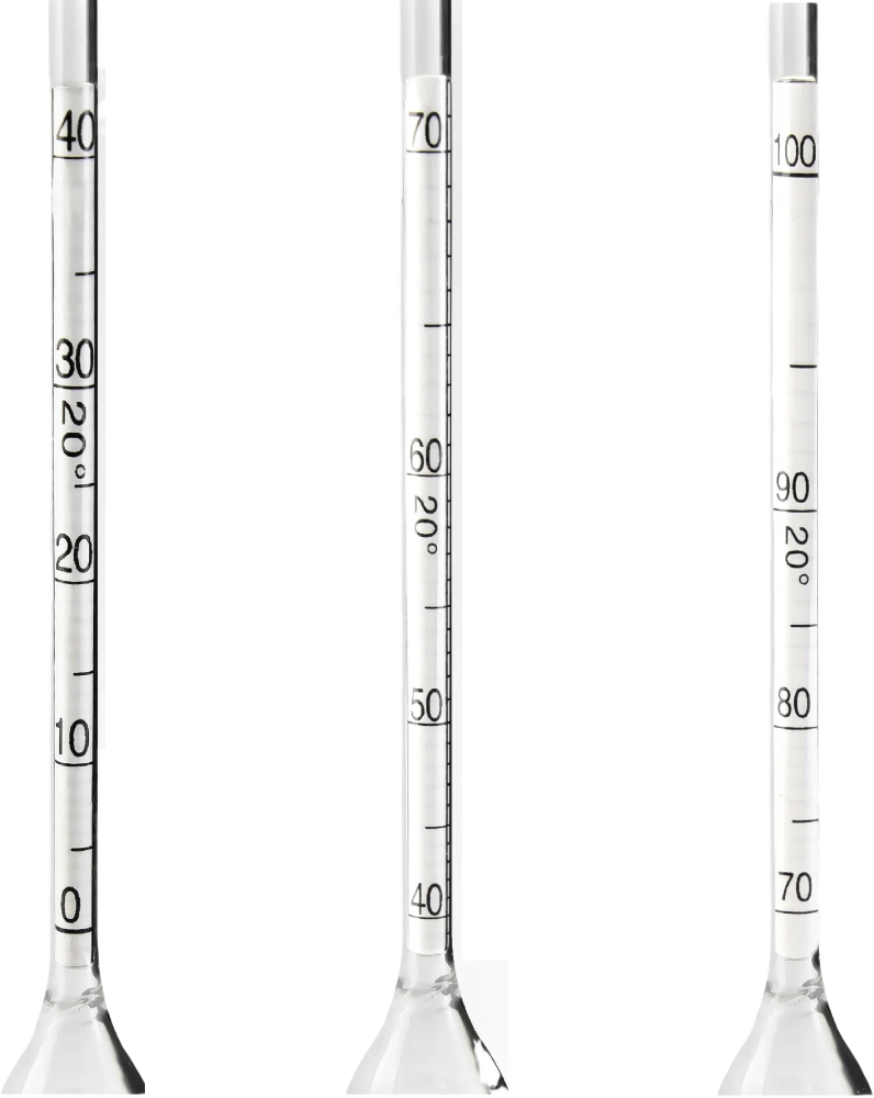 Набор ареометров (спиртометров 0-40,40-70,70-100) в пластиковом кейсе