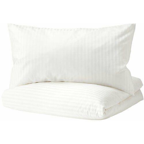 Пододеяльник и наволочка NOXAENEAN Шведский Дом (аналог ИКЕА NATTJASMIN НАТТЭСМИН), 150×200/50×70, светло-бежевый