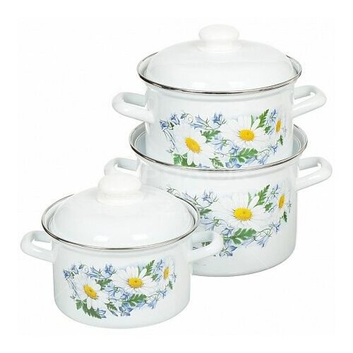Набор посуды лысьва 124АП2/4 Ромашковое поле