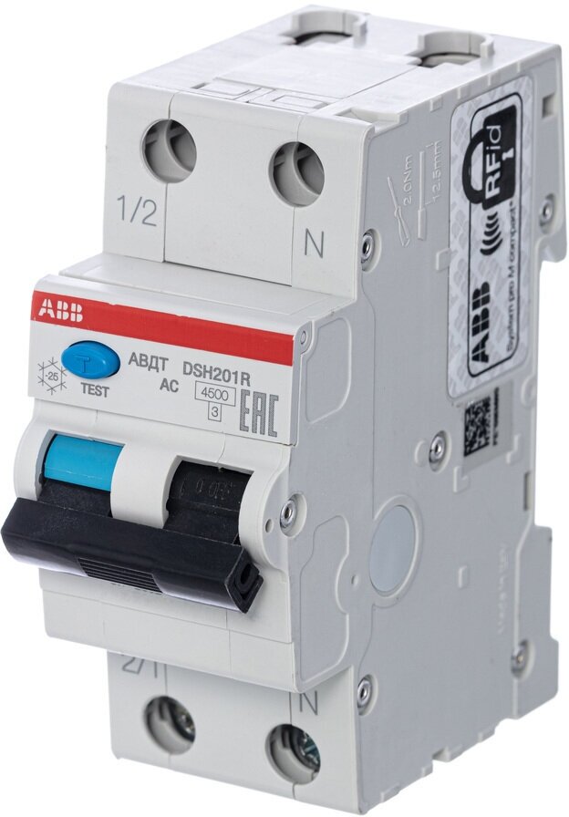 ABB Выключатель автоматический дифференциального тока тока DSH201R C10 AC30