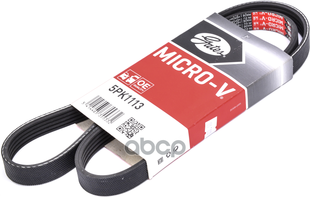 Ремень поликлиновой TOYOTA 3S/4S-FE ST17#/ST19# (AC)/MITSUBISHI 4G93 E52/72A (AC) Gates арт. 5PK1113