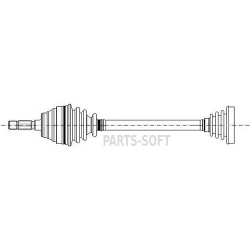 METELLI 170124 Полуось