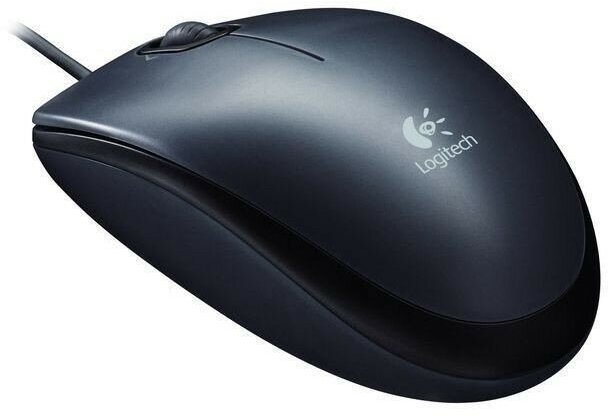 Комплект 3 штук Мышь компьютерная Logitech Mouse M100 Black/Grey USB (910-005003)