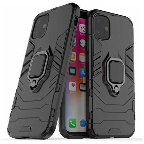 Чехол Armor Ring Holder для iPhone 11 (черный) unipha mobile ring holder black