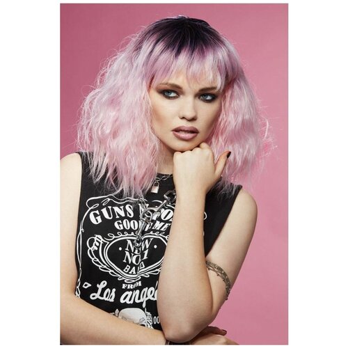 Нежно-розовый парик Любимый котенок