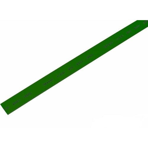 Трубка термоусаживаемая ТУТ 10,0 / 5,0 мм зеленая (1м), комплект 2 шт