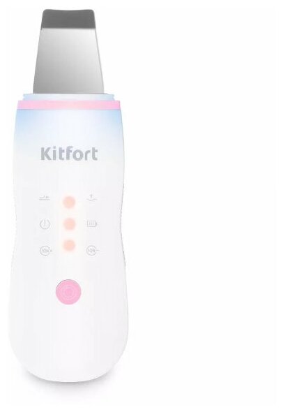 Аппарат для ультразвуковой чистки лица kitfort КТ-3120-1 бело-розовый - фотография № 12