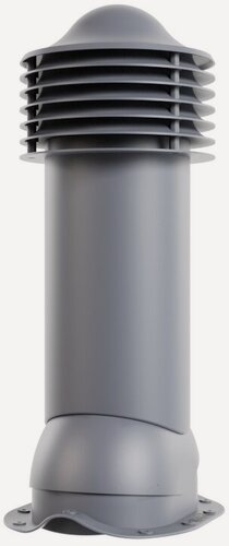 Изображение товара Вентвыход Viotto для металлочерепицы утепленный 125/650 мм, серый графит RAL 7024