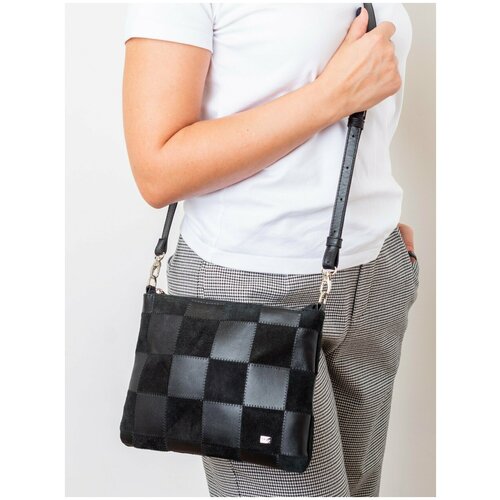 фото Сумка планшет franchesco mariscotti, фактура гладкая, черный