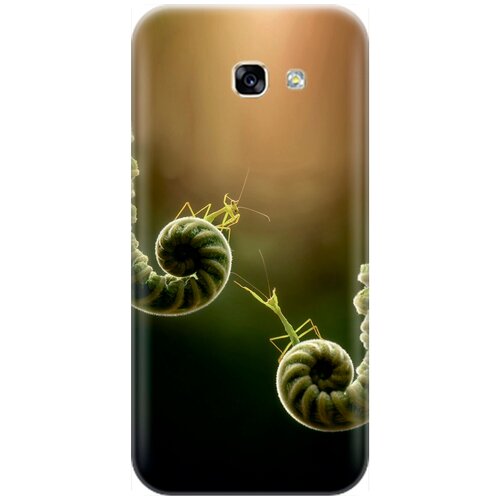 фото Ультратонкий силиконовый чехол-накладка для samsung galaxy a5 (2017) с принтом "пара богомолов" gosso